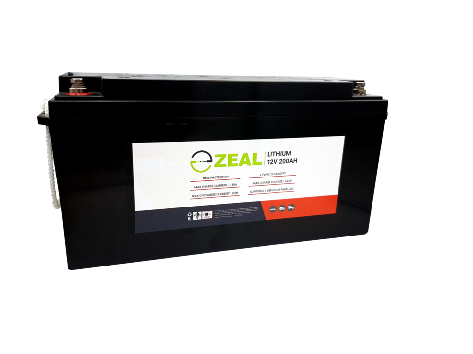 Zeal 12V 200Ah Lithium Battery