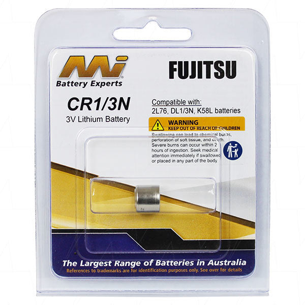 CR1/3N 3V 160mAh Fujitsu Lithium Battery