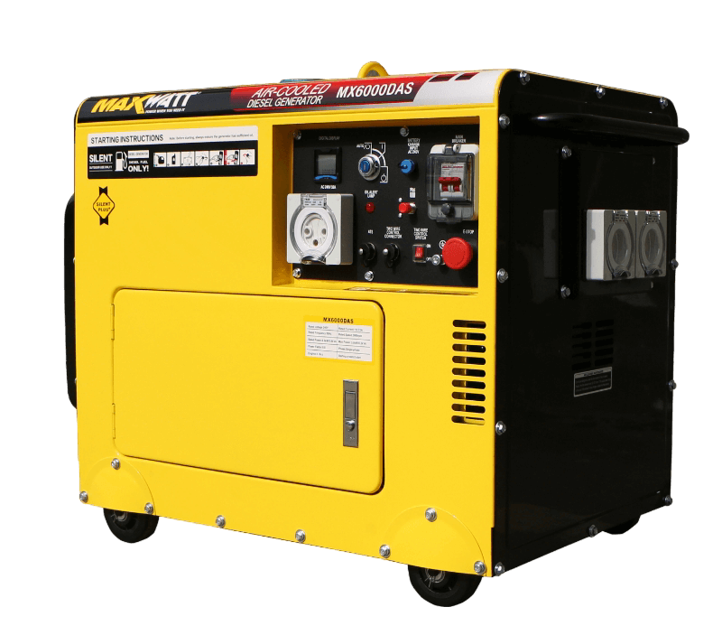 Maxwatt MX6000DAS 8KVA Diesel Generator