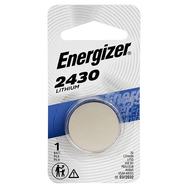 CR2430 ENERGIZER LITHIUM COIN CELL BATTERY 3V 320mAh