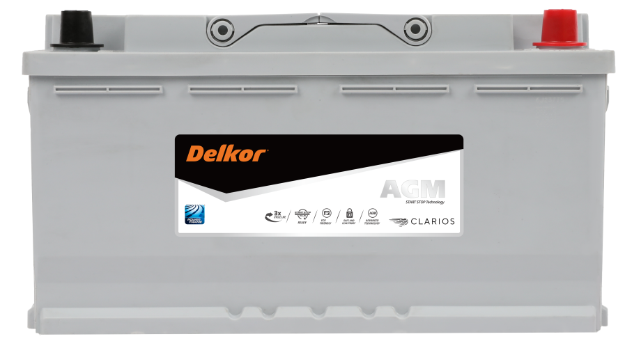Delkor AGM LN5 595 901 090 Stop Start Battery Case Size DIN88H