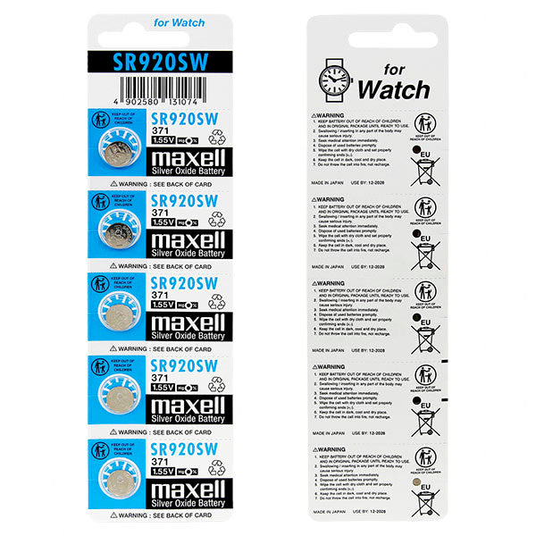 SR920SW - Maxell - Button Cell- product sold individually