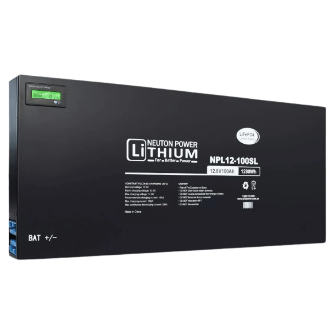 Neuton Power NPL12-100SL 12.8V 100Ah Slimline Lithium Battery