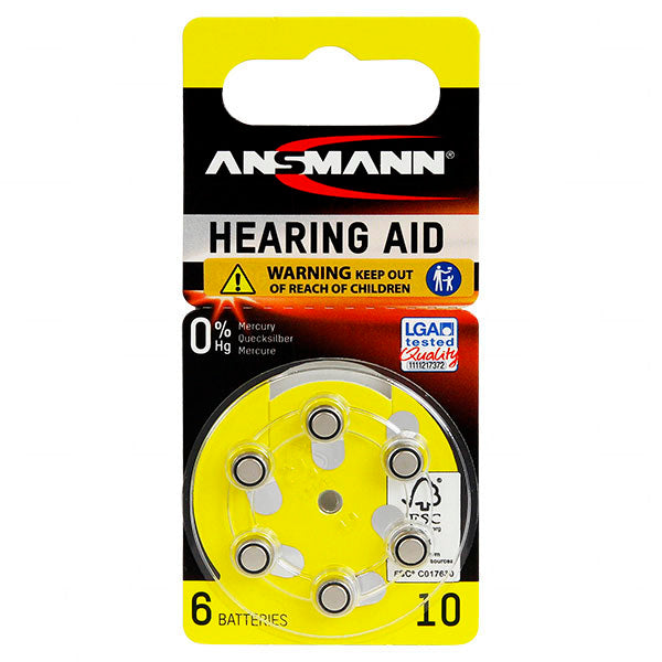A10 Hearing aid battery- Ansmann