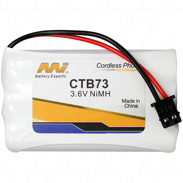 MI Battery Experts CTB73 Cordless Telephone Battery suitable for Uniden