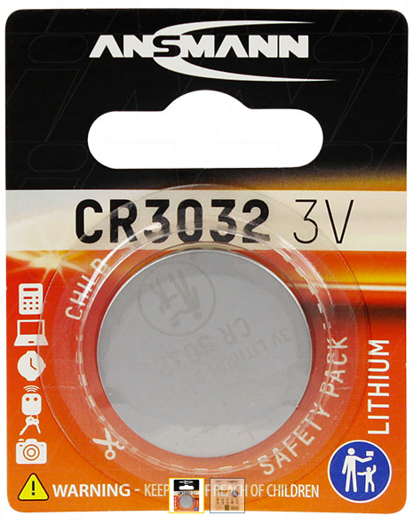 Ansmann CR3032 Consumer Lithium Battery Coin Cell