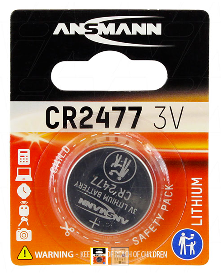 Ansmann CR2477 Consumer Lithium Battery Coin Cell