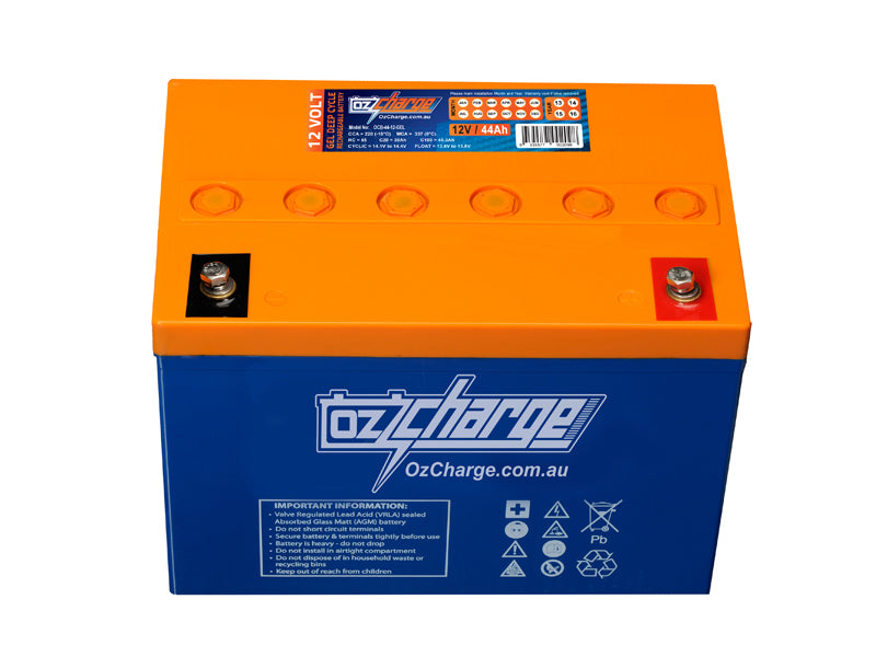 OzCharge 12V 44Ah GEL Deep Cycle Mobility Battery