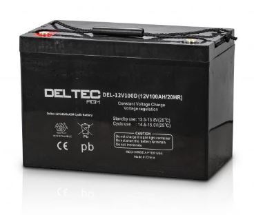 DELTEC DEL-12V100D 12V 100AH AGM DEEP CYCLIC BATTERY