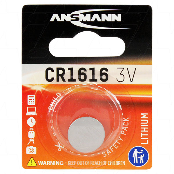 Ansmann CR1616 Lithium Battery Coin Cell