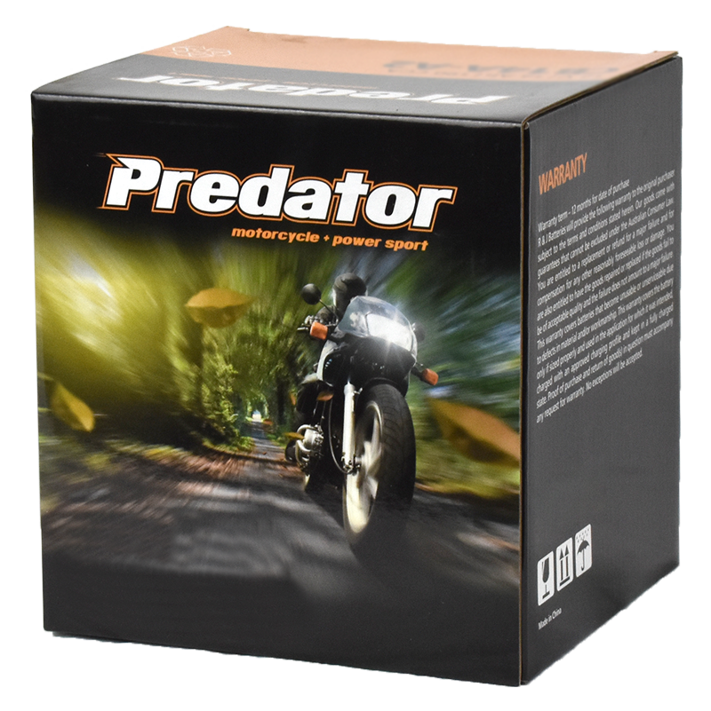 Predator YTX4L-BS Motorcycle Battery 12V 60 CCA 3AH