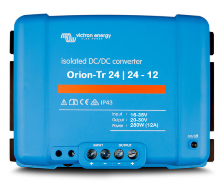Orion-Tr 24/24-12A (280W) Isolated DC-DC converter.