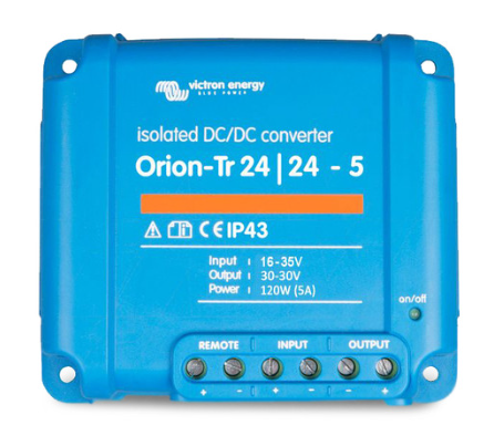 Orion-Tr 24/24-5A (120W) Isolated DC-DC converter.