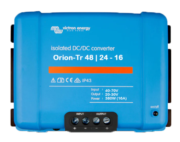 Orion-Tr 48/24-16A (380W) Isolated DC-DC converter.