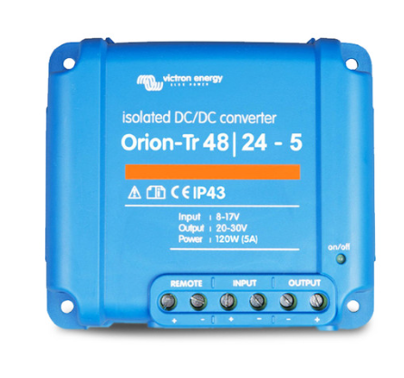 Orion-Tr 48/24-5A (120W) Isolated DC-DC converter.